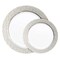 Smarty Had A Party White w/Silver Hammered Rim Plastic Dinnerware Value Set (120 Dinner Plates+120 Salad Plates), 240PK 850VP-CASE - alternate 10